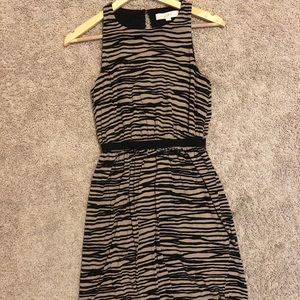 Loft XS Tiger Print Dress